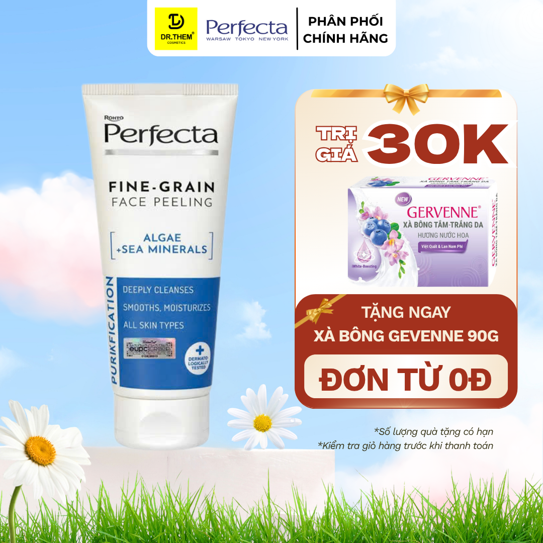 Tẩy Tế Bào Chết Tảo Biển Perfecta Algi Mineraly Morskie Peeling Drobnoziarnisty 75ml