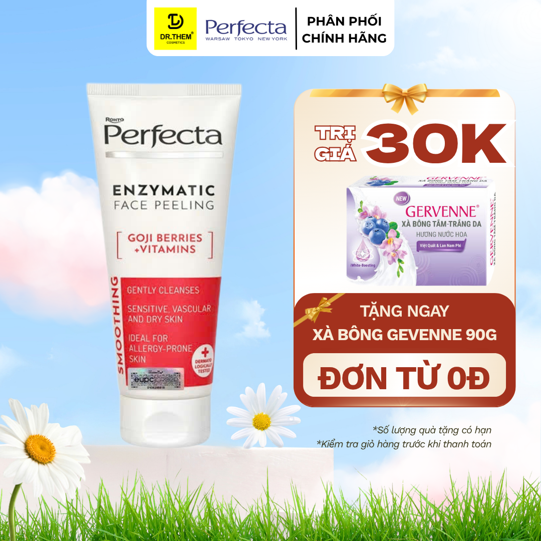 Enzyme Tẩy Tế Bào Chết Kỷ Tử Perfecta Jagody Goji Witaminy Peeling Enzymatyczny 75ml