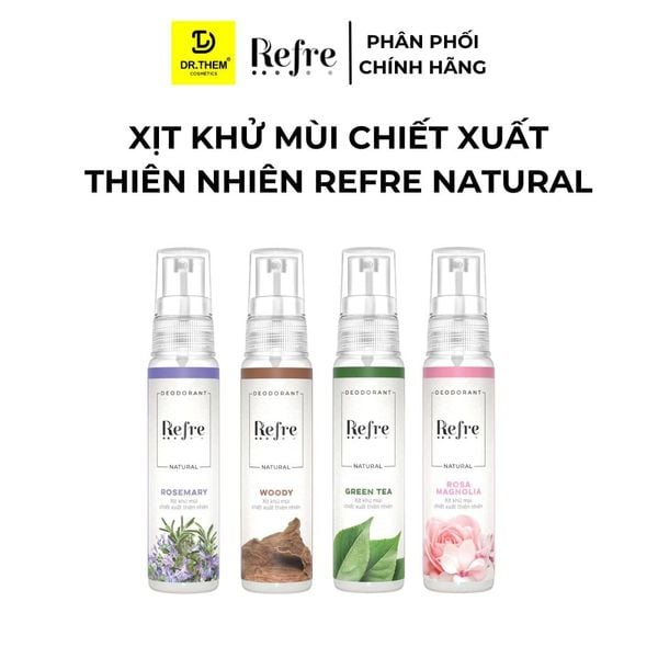 Xịt Khử Mùi Chiết Xuất Thiên Nhiên Refre Natural 30ml