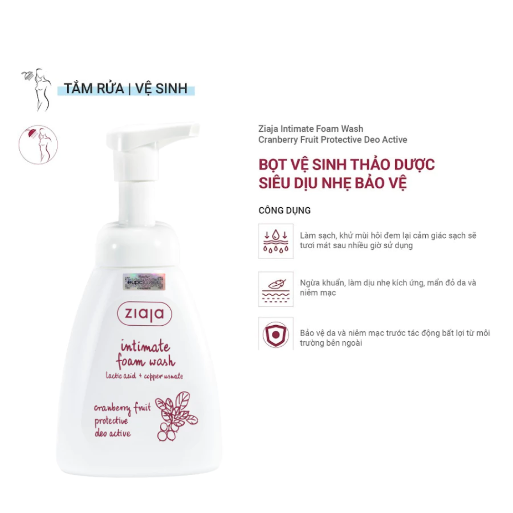 Ziaja Intima Bọt Vệ Sinh Thảo Dược Siêu Dịu Nhẹ, Khử Mùi Hiệu Quả - Ziaja Intimate Foam Wash 250ml 4