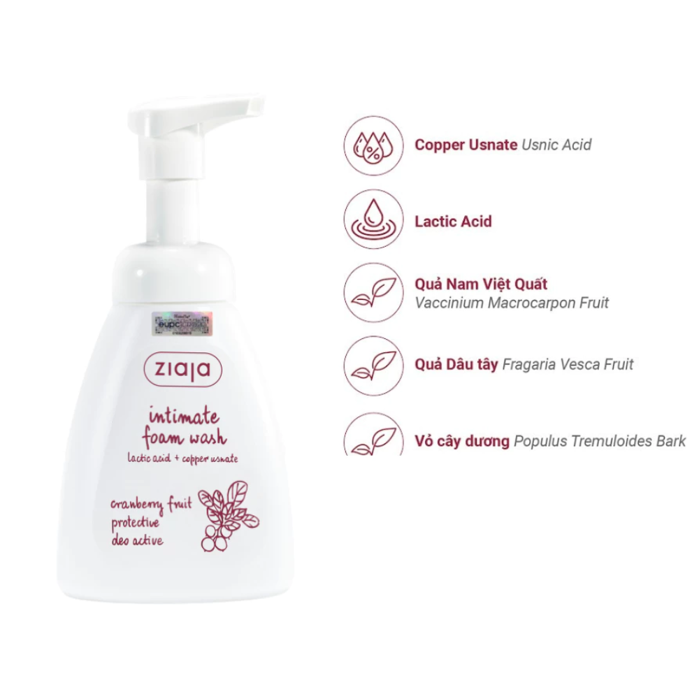 Ziaja Intima Bọt Vệ Sinh Thảo Dược Siêu Dịu Nhẹ, Khử Mùi Hiệu Quả - Ziaja Intimate Foam Wash 250ml 5
