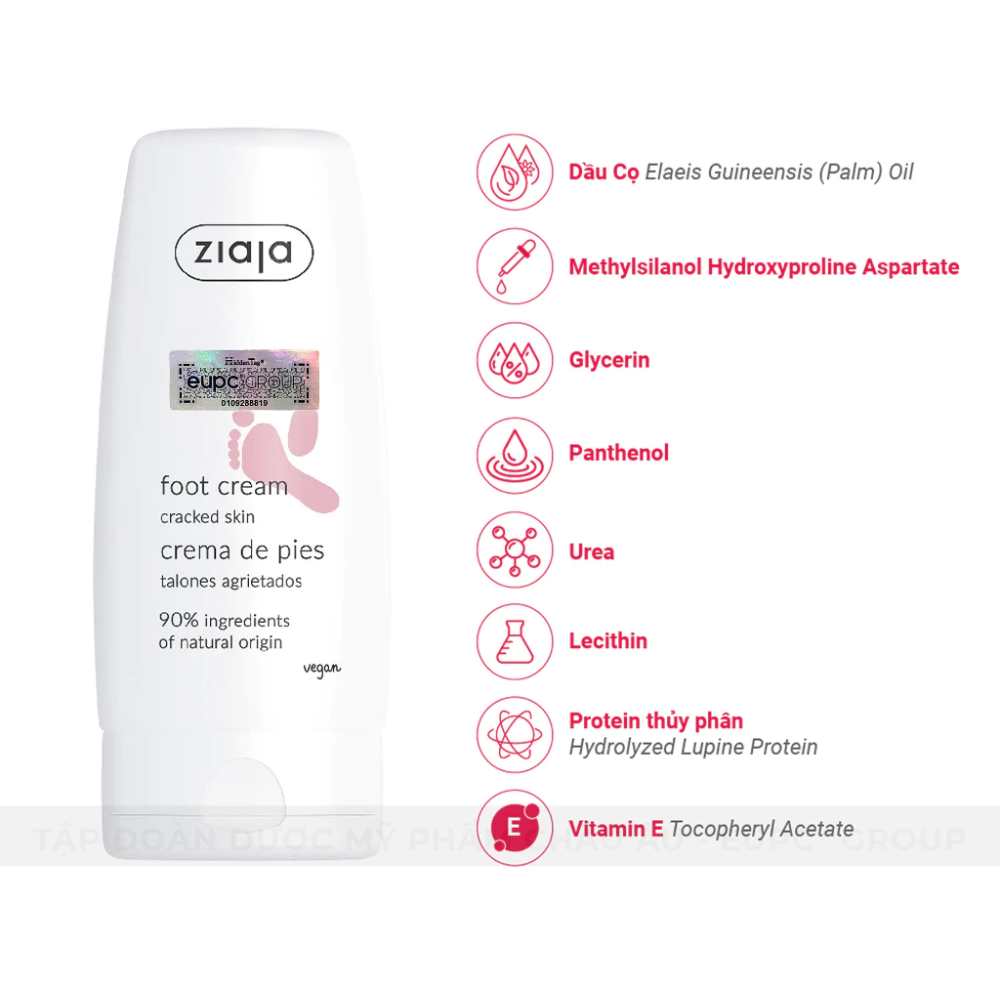 Kem Dưỡng Nứt Nẻ Gót Chân Ziaja Foot Cream Cracked Skin 60ml 4
