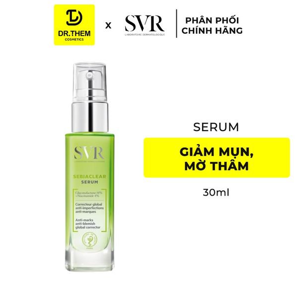 Serum SVR Sebiaclear Serum Làm Giảm Mụn, Mờ Nám, Làm Mềm Mịn Da 30ml
