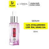  Serum Dưỡng L'Oreal Paris Revitalift 1.5% Hyaluronic Acid Cấp Ẩm Tức Thì, Làm Giảm Nếp Nhăn, Căng Mướt Da 30ml 