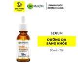  Serum Garnier Bright Complete 10% Pure Vitamin C Night Serum Tăng Cường Sáng Da Mờ Thâm Ban Đêm 30ml 