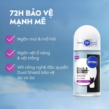  Lăn Ngăn Mùi Nivea Black & White Invisible Authentic 50ml – Hương Trái Cây Ngọt Ngào, Bảo Vệ 72H 