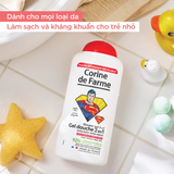  Gel Tắm Gội 2 In 1 Cho Bé Corine De Farme Superman 300ml – Hương Gỗ 
