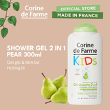  Gel Tắm Gội 2 In 1 Cho Bé Corine De Farme Pear 300ml – Hương Quả Lê 