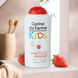  Gel Tắm Gội 2 In 1 Cho Bé Corine De Farme Strawberry 300ml – Hương Dâu Tây 