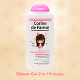  Gel Tắm Gội 2 In 1 Cho Bé Corine De Farme Princess 300ml – Hương Hoa Lan Nam Phi 