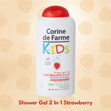  Gel Tắm Gội 2 In 1 Cho Bé Corine De Farme Strawberry 300ml – Hương Dâu Tây 