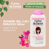  Gel Tắm Gội 2 In 1 Cho Bé Corine De Farme Princess 300ml – Hương Hoa Lan Nam Phi 
