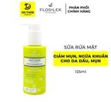  Sữa Rửa Mặt Floslek Anti Acne Bacterial Face Cleansing Gel Ngừa Khẩn Dành Cho Da Dầu Mụn, Trứng Cá 125ml 