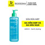  Sữa Rửa Mặt Tạo Bọt, Cho Da Hôn Hợp Và Da Dầu Mụn Bioderma Sebium Gel Moussant Gel 