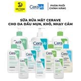  Sữa Rửa Mặt CeraVe SA Smoothing, Hydrating, Foaming Cleanser - Cho Da Dầu Mụn, Khô, Nhạy Cảm 88ml – 236ml – 473ml 