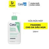  Sữa Rửa Mặt CeraVe SA Smoothing, Hydrating, Foaming Cleanser - Cho Da Dầu Mụn, Khô, Nhạy Cảm 88ml – 236ml – 473ml 