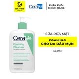  Sữa Rửa Mặt CeraVe SA Smoothing, Hydrating, Foaming Cleanser - Cho Da Dầu Mụn, Khô, Nhạy Cảm 88ml – 236ml – 473ml 