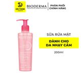  Sữa Rửa Mặt Tạo Bọt Cho Da Nhạy Cảm Bioderma Sensibio Gel Moussant Gel (Hồng) 