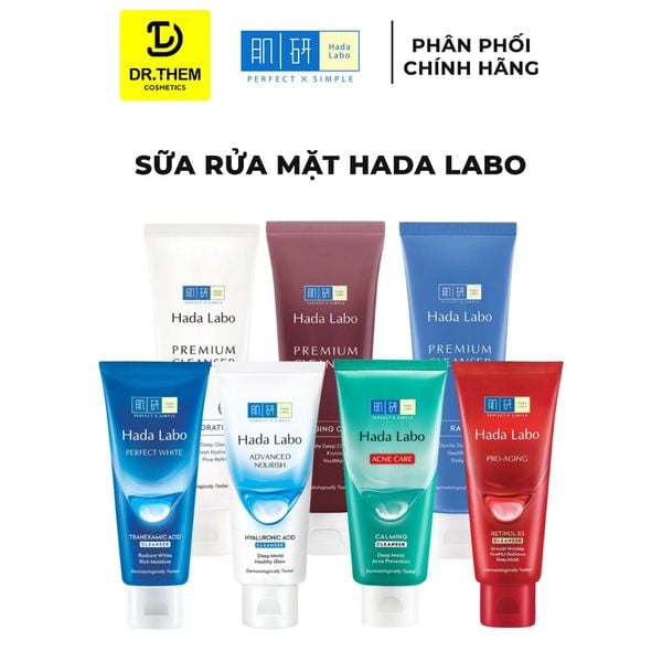 Kem Rửa Mặt Hada Labo Cleanser Sạch Sâu Dưỡng Da 80g