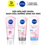 Sữa Rửa Mặt Nivea Pearl Bright/ Hokkaido Sạch Sâu, Dưỡng Sáng Da Dành Cho Nữ 100g 