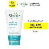  Sữa Rửa Mặt Simple Refreshing Gel Wash - Sạch Thoáng Dịu Nhẹ Cho Da Dầu Mụn, Nhạy Cảm 150ml 