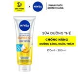  Sữa Dưỡng Thể Chống Nắng Nivea Vitamin Super C+ SPF50 PA+++ (170ml - 300ml) - Dưỡng Sáng, Ngừa Thâm Sạm 