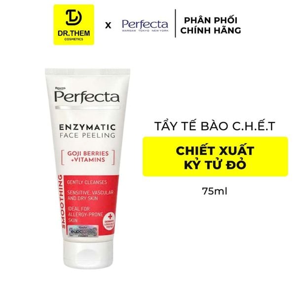 Enzyme Tẩy Tế Bào Chết Kỷ Tử Perfecta Jagody Goji Witaminy Peeling Enzymatyczny 75ml