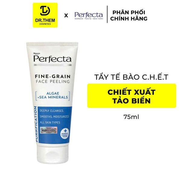 Tẩy Tế Bào Chết Tảo Biển Perfecta Algi Mineraly Morskie Peeling Drobnoziarnisty 75ml