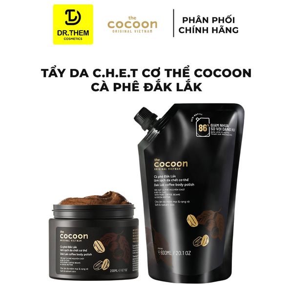 Tẩy Da Chết Cơ Thể Cà Phê Đắk Lắk Cocoon Cho Làn Da Mềm Mại Và Rạng Rỡ