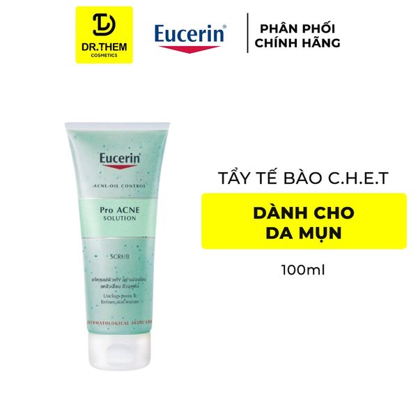 Gel Tẩy Tế Bào Chết Cho Da Mụn EUCERIN Pro Ace Solution Scrub 100ml