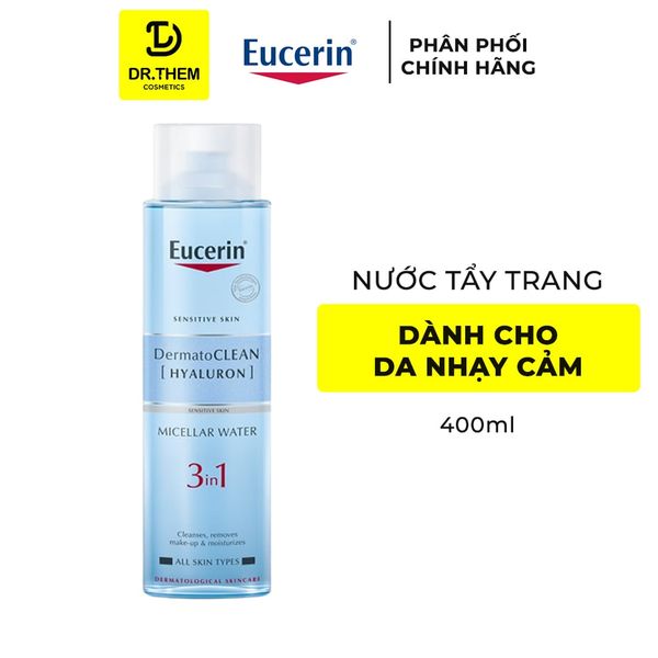 Nước Tẩy Trang 3in1 Eucerin Cho Da Nhạy Cảm Dermato Clean Micellar 100ml/200ml/400ml