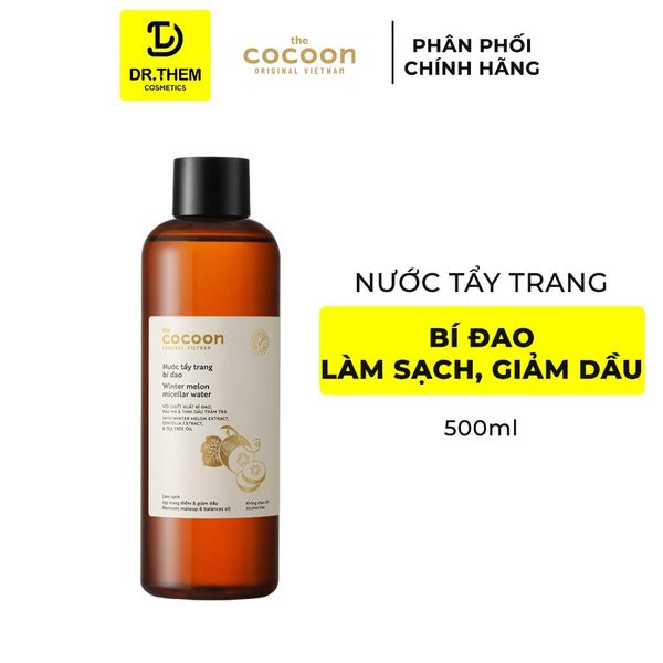 Nước Tẩy Trang Bí Đao Cocoon Winter Melon Micellar Water Làm Sạch & Giảm Dầu 500ml