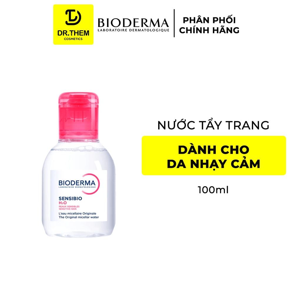  Nước Tẩy Trang Bioderma Cho Da Dầu Mụn Sebium / Da Nhạy Cảm Sensibio H2O 100ml - 250ml - 500ml 