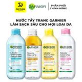  Nước Làm Sạch Và Tẩy Trang  Garnier Micellar Cleansing Water Dành Cho Mọi Loại Da 50ml/ 400ml 