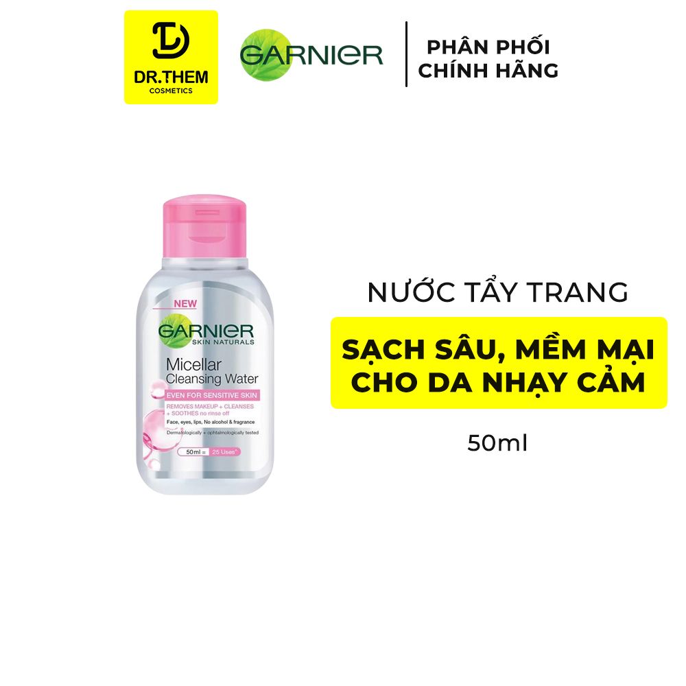  Nước Làm Sạch Và Tẩy Trang  Garnier Micellar Cleansing Water Dành Cho Mọi Loại Da 50ml/ 400ml 