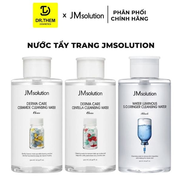 Nước Tẩy Trang JMsolution (Centella/ Ceramide/ S.O.S Ringer) Cleansing Water 500ml/ 850ml