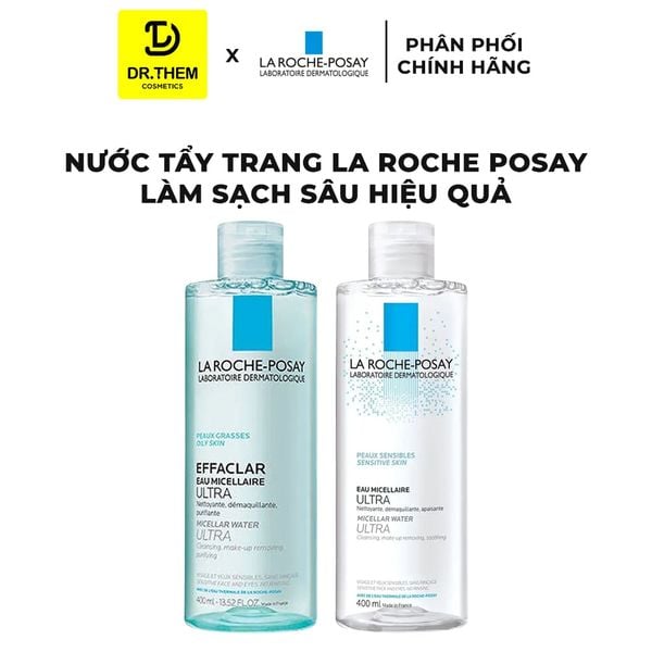 Nước Tẩy Trang La Roche-Posay Cho Da Dầu Mụn/ Da Nhạy Cảm Micellar Water Ultra Oliy Skin/ Sensitive Skin 200ml - 400ml
