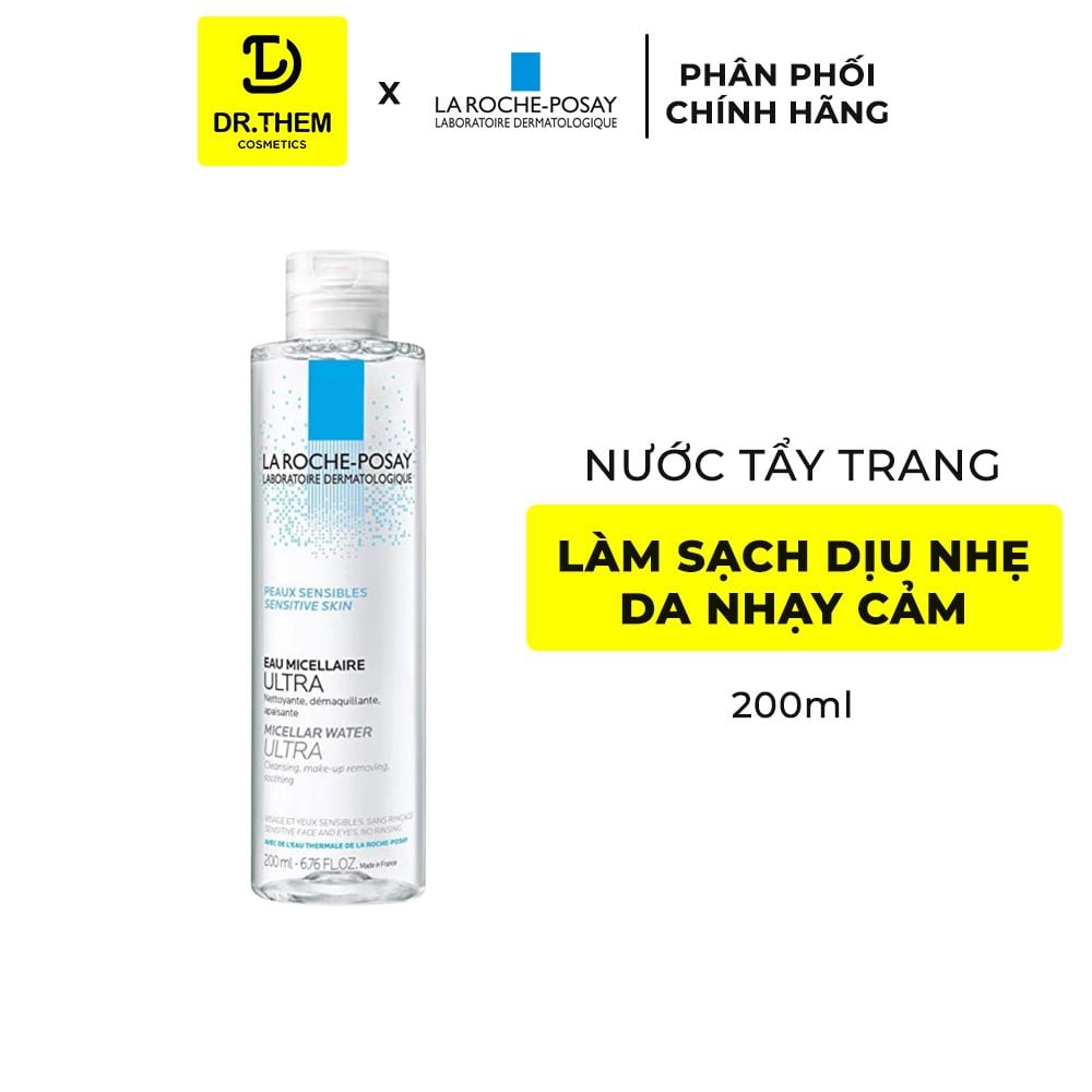  Nước Tẩy Trang La Roche-Posay Cho Da Dầu Mụn/ Da Nhạy Cảm Micellar Water Ultra Oliy Skin/ Sensitive Skin 200ml - 400ml 