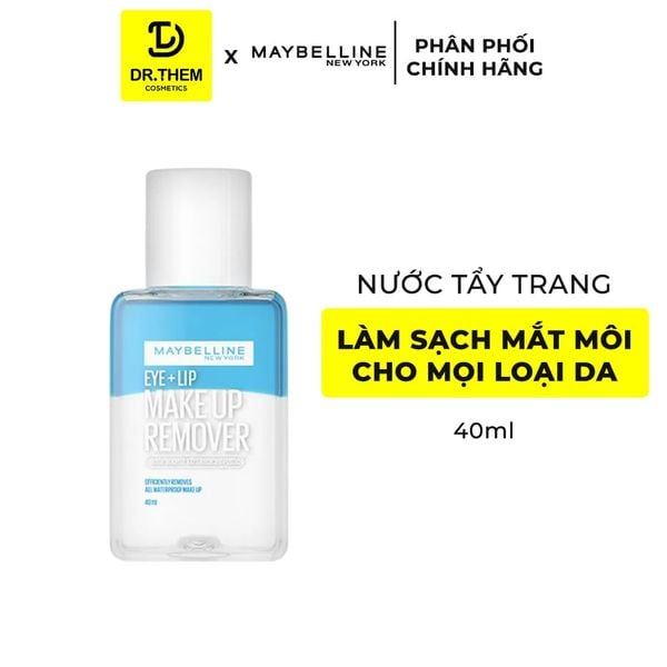 Nước Tẩy Trang Mắt Môi Maybelline Lip & Eye Make Up Remover 40ml