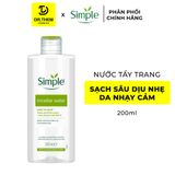  Nước Tẩy Trang Simple Kind To Skin Micellar Cleansing Water Làm Sạch Trang Điểm Vượt Trội 200ml 