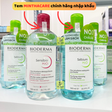 Nước Tẩy Trang Bioderma Cho Da Dầu Mụn Sebium / Da Nhạy Cảm Sensibio H2O 100ml - 250ml - 500ml 