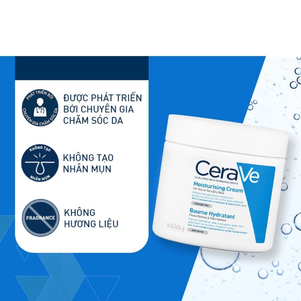  Kem Dưỡng Ẩm Cerave Dành Cho Da Khô Cerave Moisturizing Cream 50ml/340g/454g 