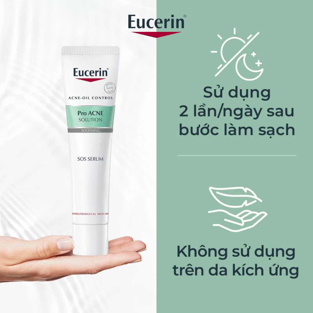  Kem Giảm Mụn và Nhờn Eucerin Pro Acne A.I Clearing Treatment 40ml - Mờ Vết Thâm, Tái Tạo Da, Tinh Chất 