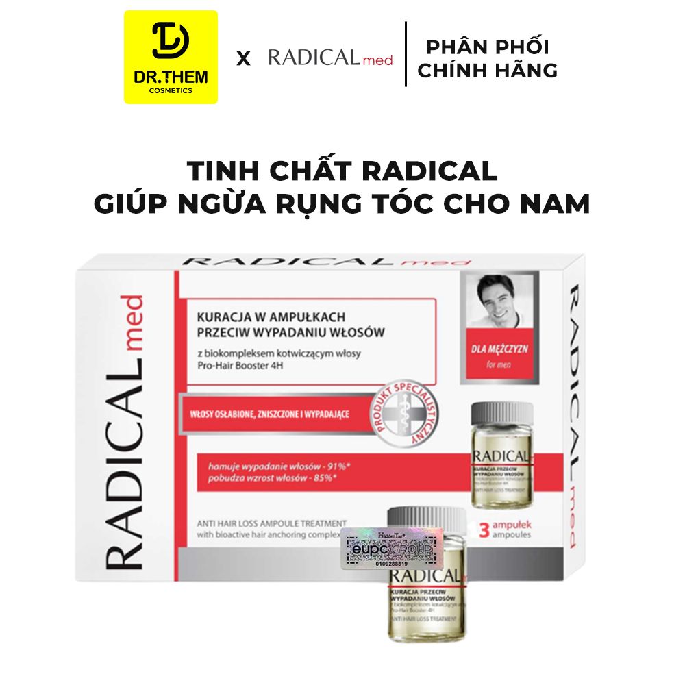  Tinh Chất Radical Med Anti Hair Loss Ampoule Treatment Giúp Ngừa Rụng Tóc Cho Nam 3x5ml 