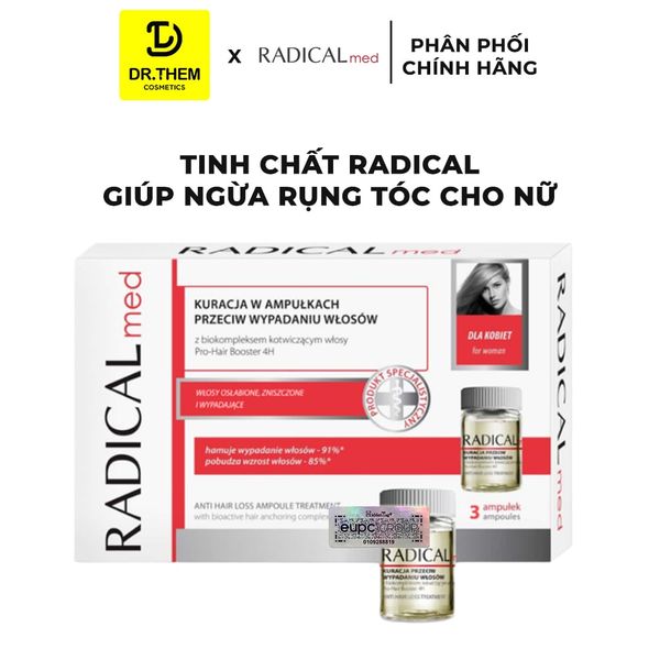 Tinh Chất Farmona Radical Med Anti Hair Loss Ampoule Treatment Giúp Ngừa Rụng Tóc Nữ 3x5ml