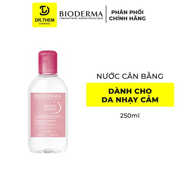 Nước Cân Bằng Bioderma Cho Da Nhạy Cảm Sensibio Tonique 250ml