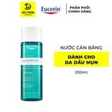 Nước Cân Bằng Eucerin Dermopure Clinical Purifying Toner Cho Da Nhờn Mụn 200ml 