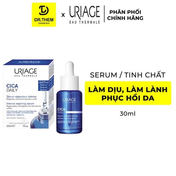 Serum Uriage Cica Daily Serum Làm Dịu, Phục Hồi Da Tổn Thương Hằng Ngày 30ml