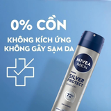  Khử Mùi Nivea Men Silver Protect Phân Tử Bạc Ngăn Khuẩn Gây Mùi (Xịt 150ml / Lăn 50ml) 