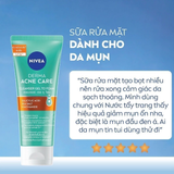  Sữa Rửa Mặt Nivea Derma Acne Care Gel To Foam 90ml - Tạo Bọt Sạch Sâu, Giảm Mụn, Kiểm Soát Nhờn 